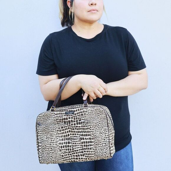 Kate Spade SAFARI Weekender Travel Satchel in Brown $295+ - Picture 4 of 12